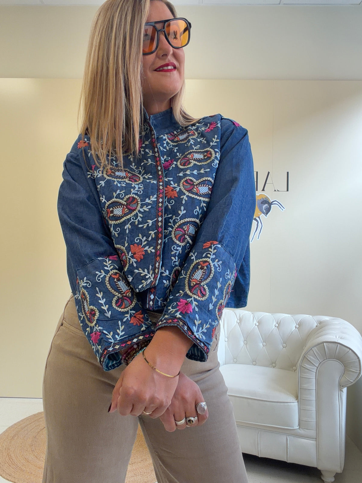 Chaqueta Carla bordada