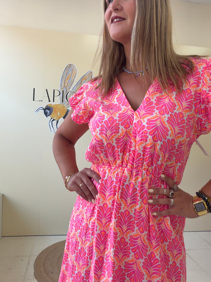 Vestido Banana fluor