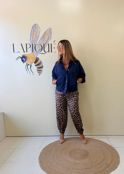 Pantalón Print Marino