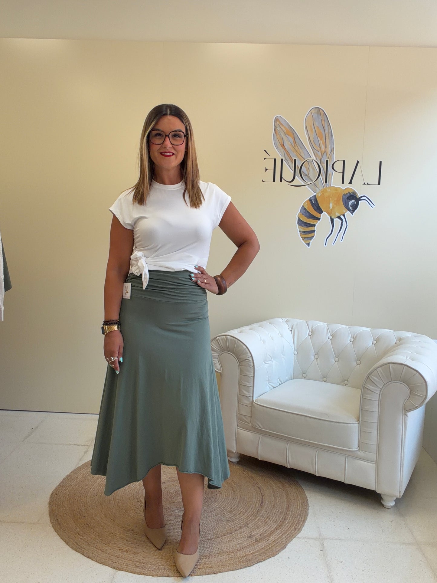 Falda Bolonia Algodón