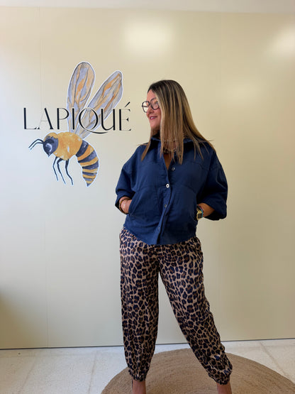 Pantalón Print Marino