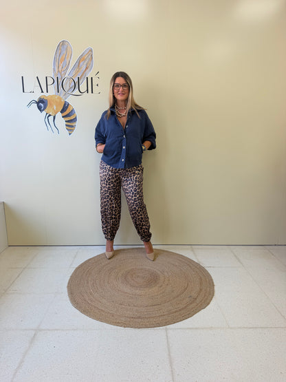 Pantalón Print Marino