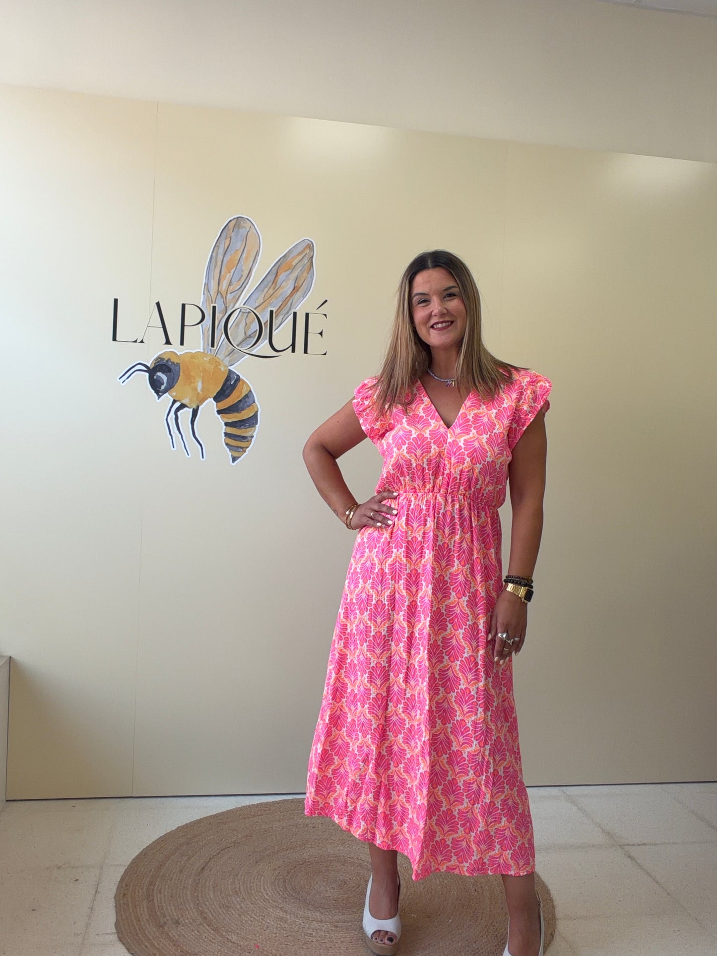 Vestido Banana fluor