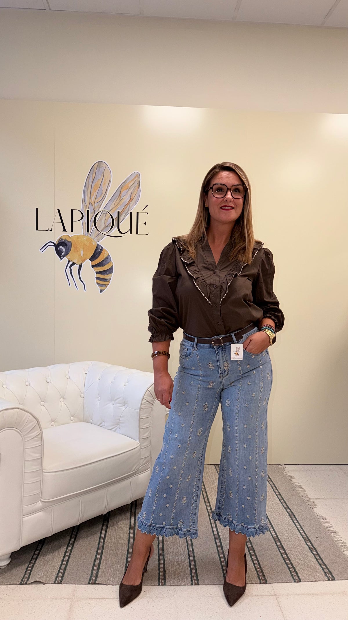 Camisa Lía ribeteada